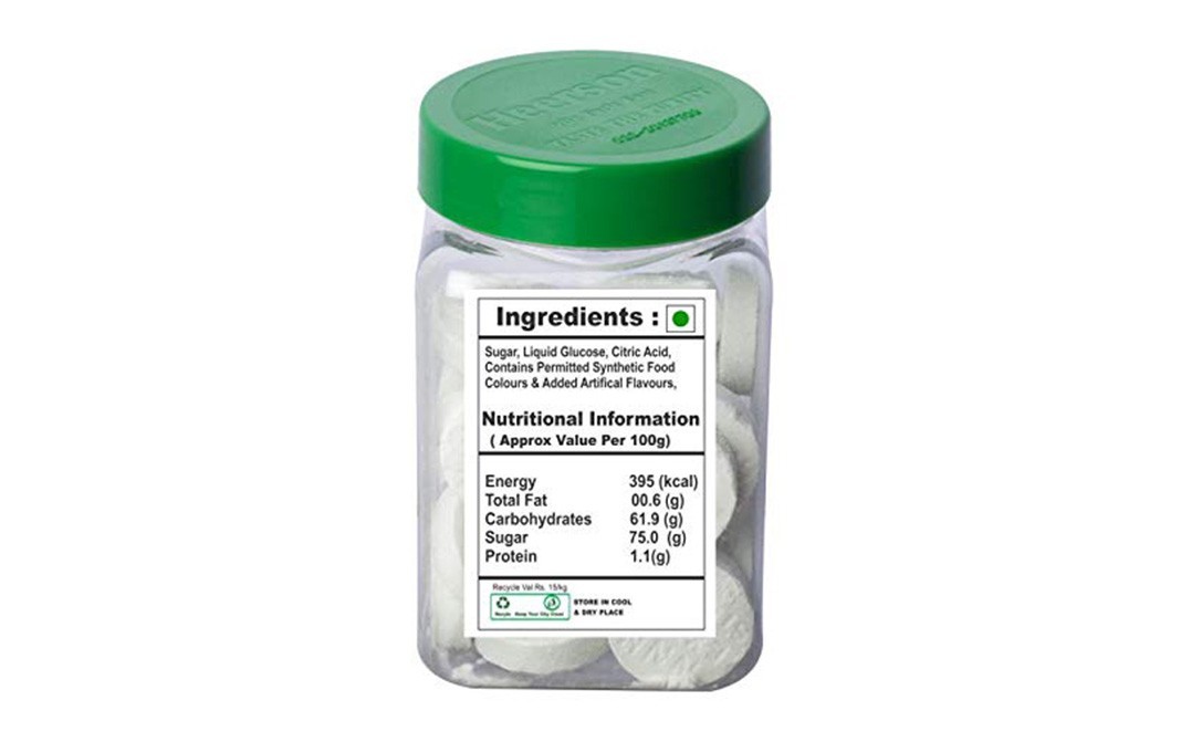 Heerson Xtra Mint Candy (Sugar Candy)   Plastic Jar  100 grams